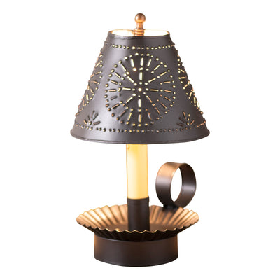 Accent LightingMedium Crimped Accent Lamp — Smokey Black, Shade OptionsAccent LightingBase: E12Saving Shepherd