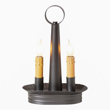 Accent LightingOval Two-Light Accent Lamp — Smokey BlackAccent LightingBase: E12Saving Shepherd