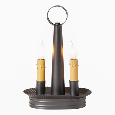 Accent LightingOval Two-Light Accent Lamp — Smokey BlackAccent LightingBase: E12Saving Shepherd