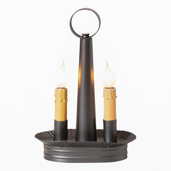 Accent LightingOval Two-Light Accent Lamp — Smokey BlackAccent LightingBase: E12Saving Shepherd