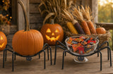 AccentWROUGHT IRON SPIDER - Halloween Pumpkin Fall Mum & Candy Dish HolderAmish Blacksmithcountry accentsSaving Shepherd
