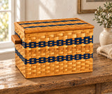 Basket Storage ChestSmall Chest with Lid | Handwoven by Amish ArtisansAmerican-HandcraftedAmish-HandwovenSaving Shepherd