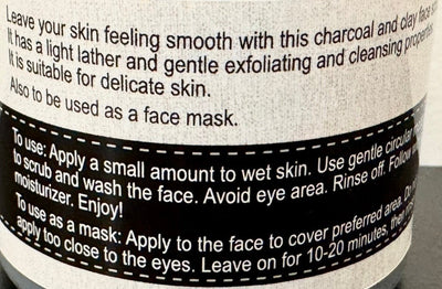 Bath & BodyCHARCOAL FACIAL SCRUB - Amish Handcrafted Exfoliator & Detox Maskbody scrubcharcoalSaving Shepherd