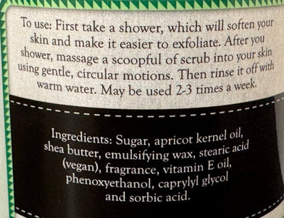 Bath & BodyCUCUMBER SUGAR SCRUB - Amish Handcrafted Natural Exfoliating Moisturizerbody scrubgeneral healthSaving Shepherd