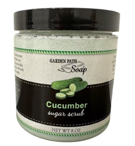 Bath & BodyCUCUMBER SUGAR SCRUB - Amish Handcrafted Natural Exfoliating Moisturizerbody scrubgeneral healthSaving Shepherd