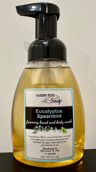 Bath & BodyEUCALYPTUS SPEARMINT FOAMING HAND & BODY WASH - Crisp Uplifting Refreshing Cleanserbodybody washSaving Shepherd