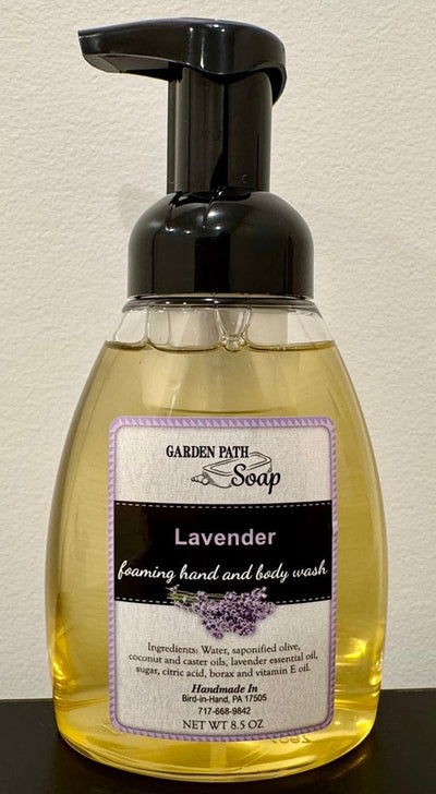 Bath & BodyLAVENDER FOAMING HAND & BODY WASH - Gentle Calming Soap Cleanserbodybody washSaving Shepherd