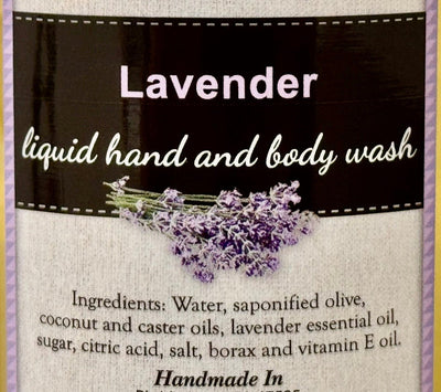 Bath & BodyLAVENDER LIQUID HAND & BODY WASH - Gentle Calming Soap Cleanser 18 ozbodybody washSaving Shepherd