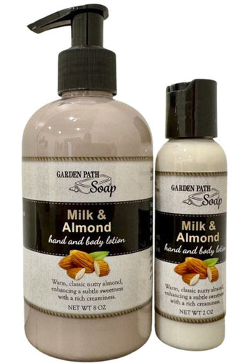 Bath & BodyMILK & ALMOND HAND & BODY LOTION - Nutty Subtle Sweetness with Rich CreaminessAlmondbody lotionSaving Shepherd