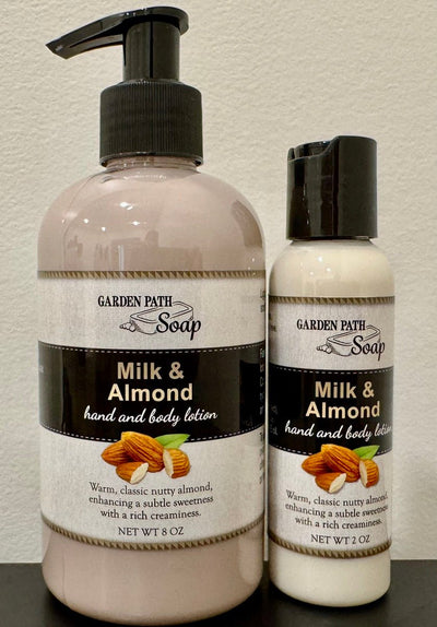 Bath & BodyMILK & ALMOND HAND & BODY LOTION - Nutty Subtle Sweetness with Rich CreaminessAlmondbody lotionSaving Shepherd