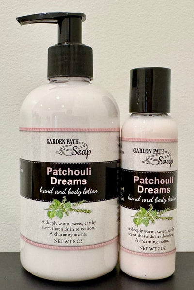 Bath & BodyPATCHOULI DREAMS HAND & BODY LOTION - Soothes Senses While Pampering Skinbody lotiongeneral healthSaving Shepherd