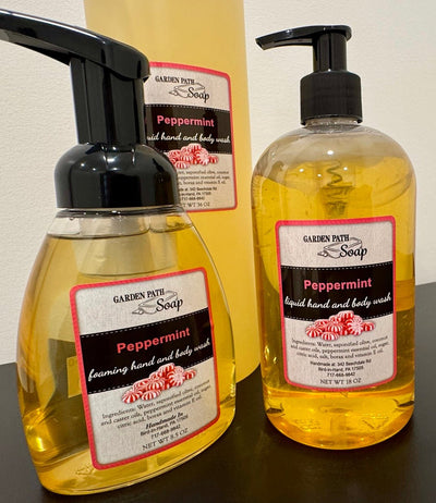 Bath & BodyPEPPERMINT FOAMING HAND & BODY WASH - Cooling & Revitalizing Natural Soapfoaming soapgeneral healthSaving Shepherd