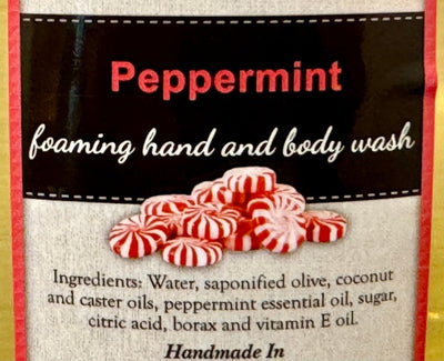 Bath & BodyPEPPERMINT FOAMING HAND & BODY WASH - Cooling & Revitalizing Natural Soapfoaming soapgeneral healthSaving Shepherd