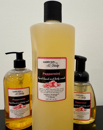 Bath & BodyPEPPERMINT LIQUID HAND & BODY WASH - Large 36 oz Refill Containergeneral healthhand soapSaving Shepherd