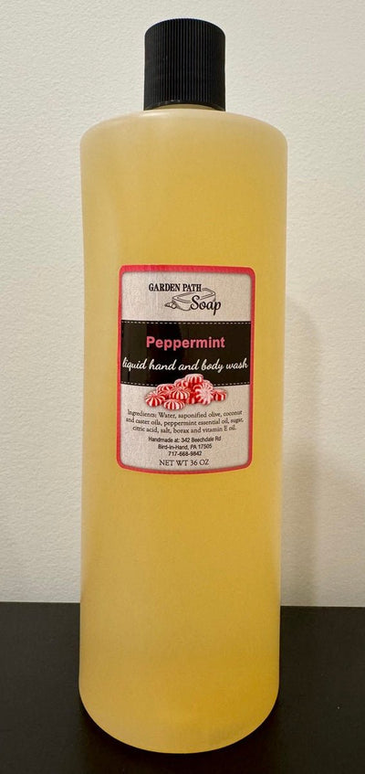 Bath & BodyPEPPERMINT LIQUID HAND & BODY WASH - Large 36 oz Refill Containergeneral healthhand soapSaving Shepherd