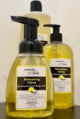 Bath & BodyREFRESHING CITRUS FOAMING HAND & BODY WASH - Amish Handcrafted Uplifting Gentle Cleanserbodybody washSaving Shepherd