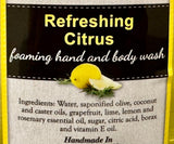 Bath & BodyREFRESHING CITRUS FOAMING HAND & BODY WASH - Amish Handcrafted Uplifting Gentle Cleanserbodybody washSaving Shepherd