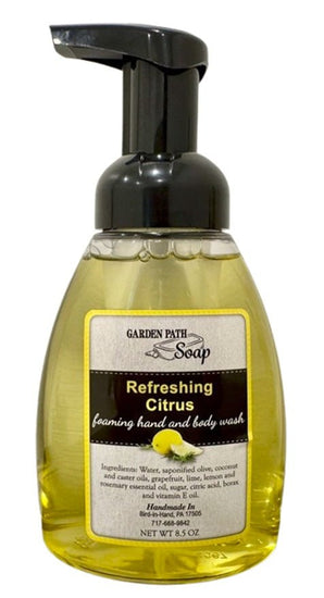 Bath & BodyREFRESHING CITRUS FOAMING HAND & BODY WASH - Amish Handcrafted Uplifting Gentle Cleanserbodybody washSaving Shepherd