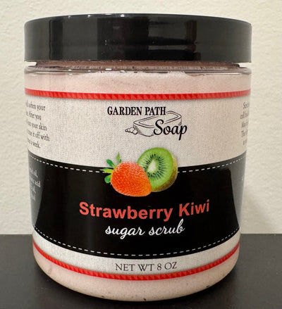 Bath & BodySTRAWBERRY KIWI SUGAR SCRUB - Amish Handcrafted Fruity Exfoliating Moisturizerbody scrubgeneral healthSaving Shepherd
