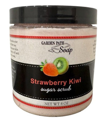Bath & BodySTRAWBERRY KIWI SUGAR SCRUB - Amish Handcrafted Fruity Exfoliating Moisturizerbody scrubgeneral healthSaving Shepherd