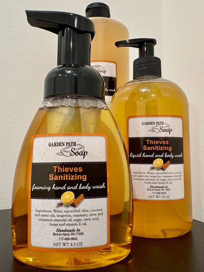 Bath & BodyTHIEVES FOAMING HAND & BODY WASH - Tangerine Rosemary Clove Cinnamon Oilsfoaming soapgeneral healthSaving Shepherd