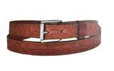 BeltsEMBOSSED "Rolling Ribbon" BELT - Thick English Bridle LeatherbeltbeltsSaving Shepherd
