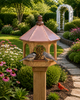 Bird Feeder20” COPPER TOP BIRD FEEDER - Natural Cedar Handcrafted Gazebobirdbird feederSaving Shepherd
