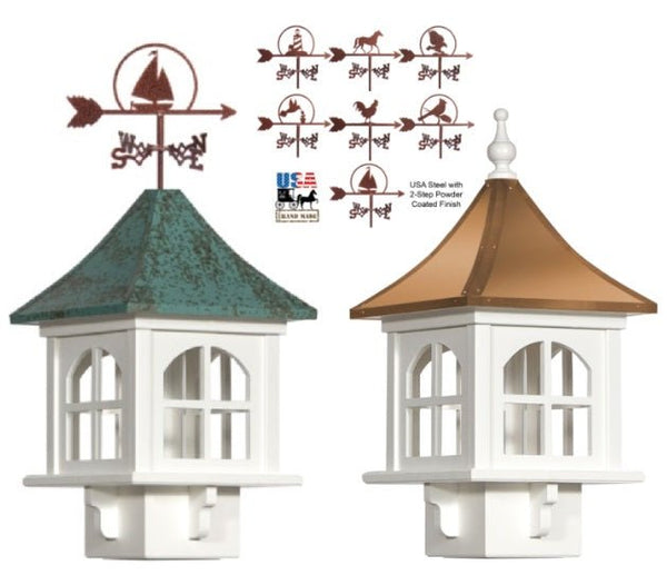 Bird FeederBETHANY BIRD FEEDER - PVC Cupola Feeder with Choice of Top & Weathervanebirdbird feederSaving Shepherd