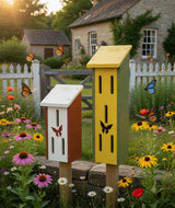 Bird HouseLARGE BUTTERFLY HOUSE - Amish Handmade Deluxe Custom Recycled Poly Gardenbirdbird feederSaving Shepherd