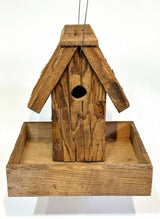 BIRDHOUSE PLANTER - Wrought Iron & Mushroom Wood Bird Condo Plant BasketSaving Shepherd