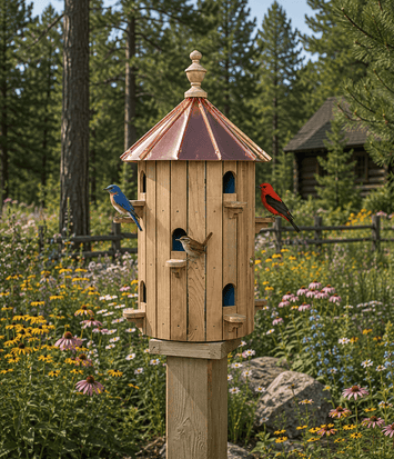 Birdhouse10 ROOM CEDAR BIRDHOUSE - 26