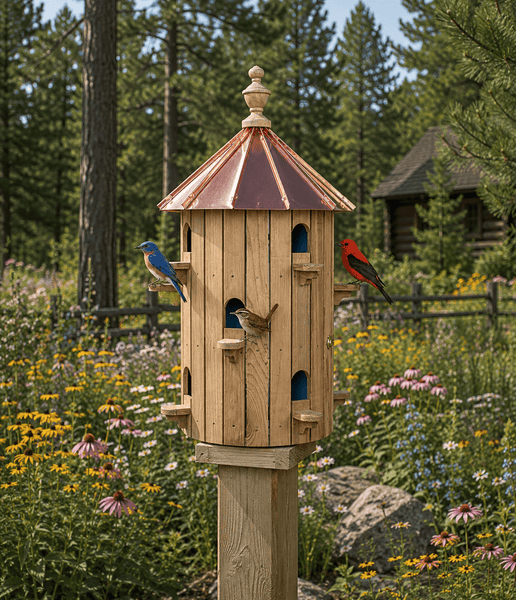 Birdhouse10 ROOM CEDAR BIRDHOUSE - 26