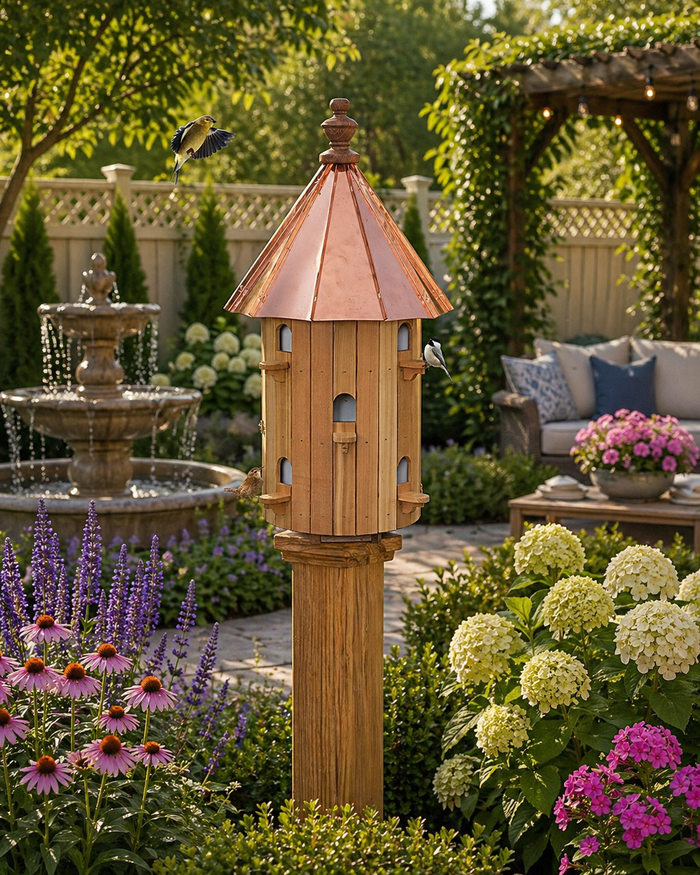 Birdhouse10 ROOM CEDAR BIRDHOUSE - Large 30½
