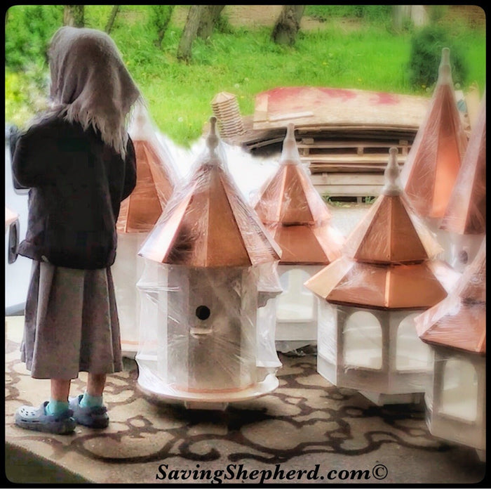 Birdhouse 10 ROOM CEDAR BIRDHOUSE - 26