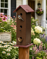 Birdhouse3 CONDO BIRDHOUSE - 4 Season Triple Apartment Bird Condominumbirdbird feederSaving Shepherd