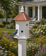 Birdhouse4 ROOM BIRDHOUSE CONDO - 24" Copper Roof Bird Housebirdbird houseSaving Shepherd