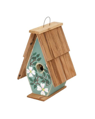 BirdhouseA - Frame Birdhouse with Shingled Roof Flowers – USA HandcraftedhandmadeSaving Shepherd