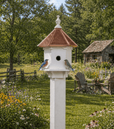 BirdhouseDOUBLE BLUEBIRD BIRD HOUSE - 2 Room Copper Birdhouse Condobirdbird houseSaving Shepherd
