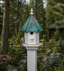 BirdhouseWOODPECKER BIRDHOUSE - Azek Vinyl with Patina Copper Roof Bird Housebirdbird houseSaving Shepherd