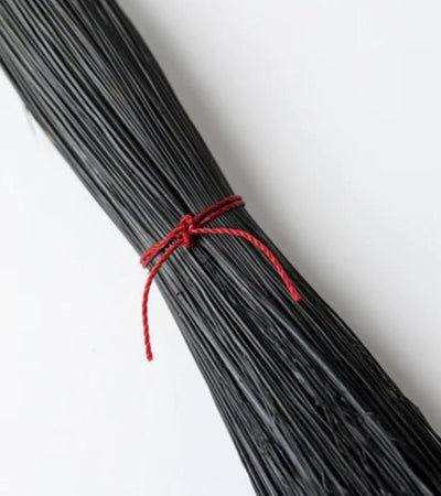 BroomAMISH FIREPLACE BROOM - Black & Natural Corn Straw Hand Brush & HandleAmishbroomSaving Shepherd