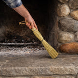 BroomAMISH FIREPLACE BROOM - Black & Natural Corn Straw Hand Brush & HandleAmishbroomSaving Shepherd