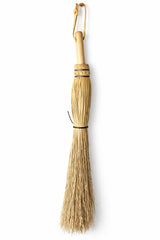 BroomAMISH FIREPLACE BROOM - Black & Natural Corn Straw Hand Brush & HandleAmishbroomSaving Shepherd