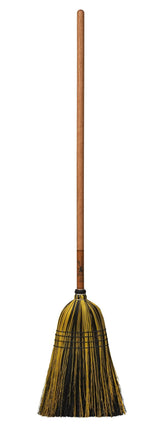 BroomAUTHENTIC AMISH MULTI COLOR BROOM - Heavy Duty Corn Straw & Solid Hardwoodbroomcountry accentSaving Shepherd