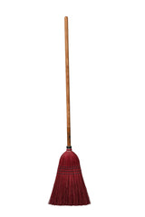 BroomAUTHENTIC AMISH MULTI COLOR BROOM - Heavy Duty Corn Straw & Solid Hardwoodbroomcountry accentSaving Shepherd