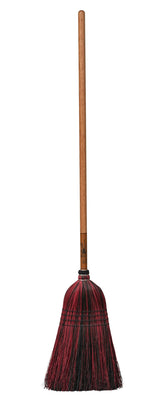 BroomAUTHENTIC AMISH MULTI COLOR BROOM - Heavy Duty Corn Straw & Solid Hardwoodbroomcountry accentSaving Shepherd