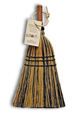BroomAUTHENTIC DELUXE MULTI - COLORED WHISK BROOM - Amish Corn Straw Hand Brush & HandlebroomSaving Shepherd