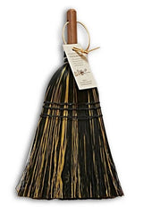 BroomAUTHENTIC DELUXE MULTI - COLORED WHISK BROOM - Amish Corn Straw Hand Brush & HandlebroomSaving Shepherd