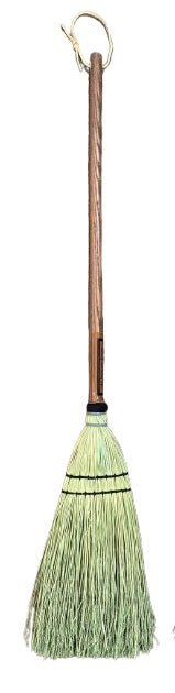 BroomFIREPLACE HEARTH BROOM - Black & Natural Amish Long Handle Handle BrushAmishbroomSaving Shepherd