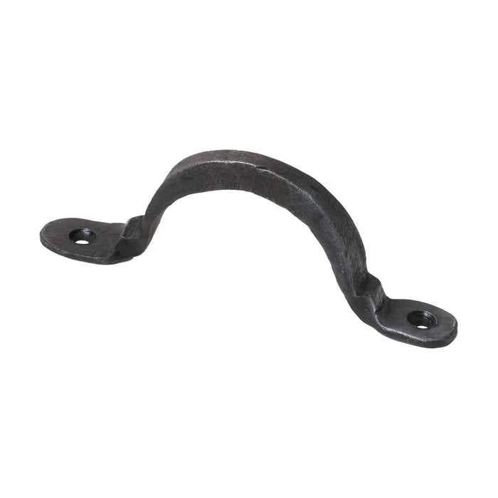 4-Inch Rounded Wrought Iron Cabinet Pull Handles - Set of 3