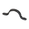 4-Inch Rounded Wrought Iron Cabinet Pull Handles - Set of 3